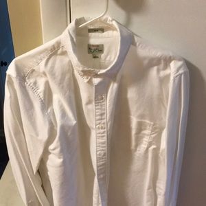 Men’s j crew white slim fit large shirt